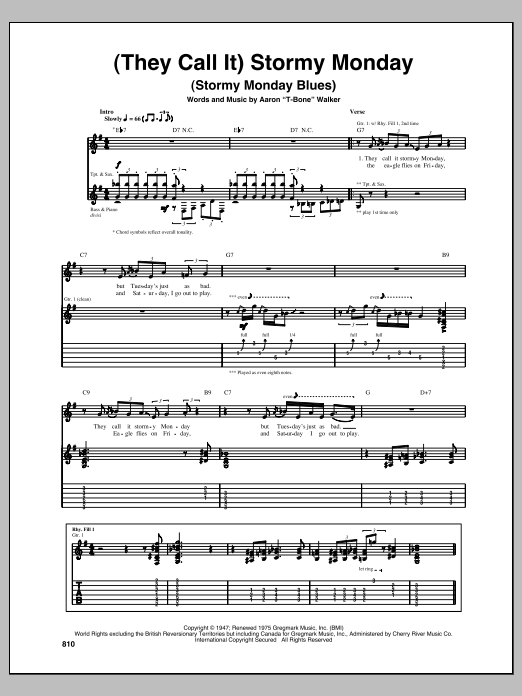 Product gallery: Page 1 of 1 (They Call It) Stormy Monday (Stormy Monday Blues), T-Bone Walker