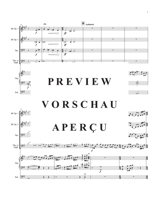 Produktgalerie: Seite 4 von 17 Dismissed, Go Serve the Lord, , (2xTrompete in B, Horn in F, Posaune)