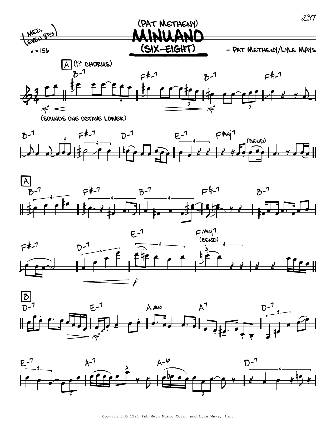 Produktbild zu: Minuano (Six-Eight) (solo only)