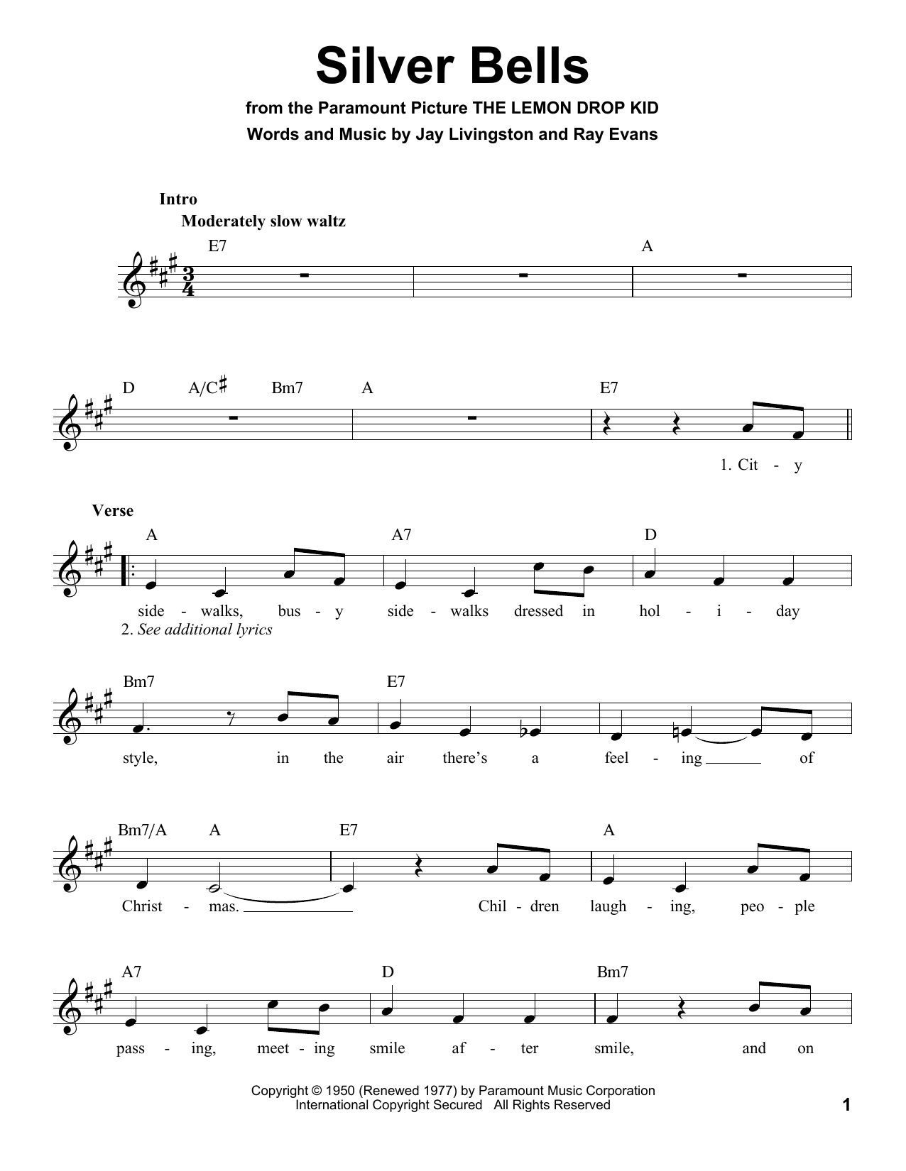 Produktbild zu: Silver Bells