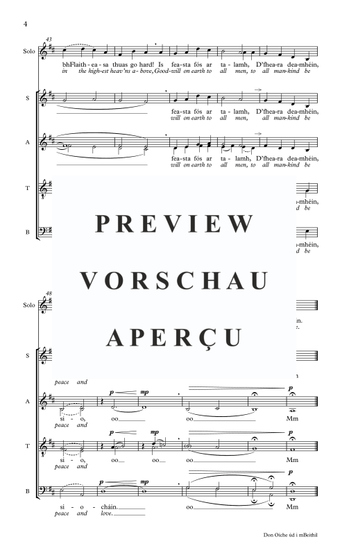 Produktgalerie: Seite 7 von 9 Don Oíche úd I mBeithil, , Gemischter Chor und Sopran Solo