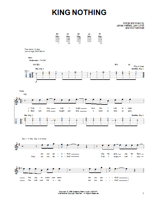 Product gallery: Page 1 of 1 King Nothing, Metallica