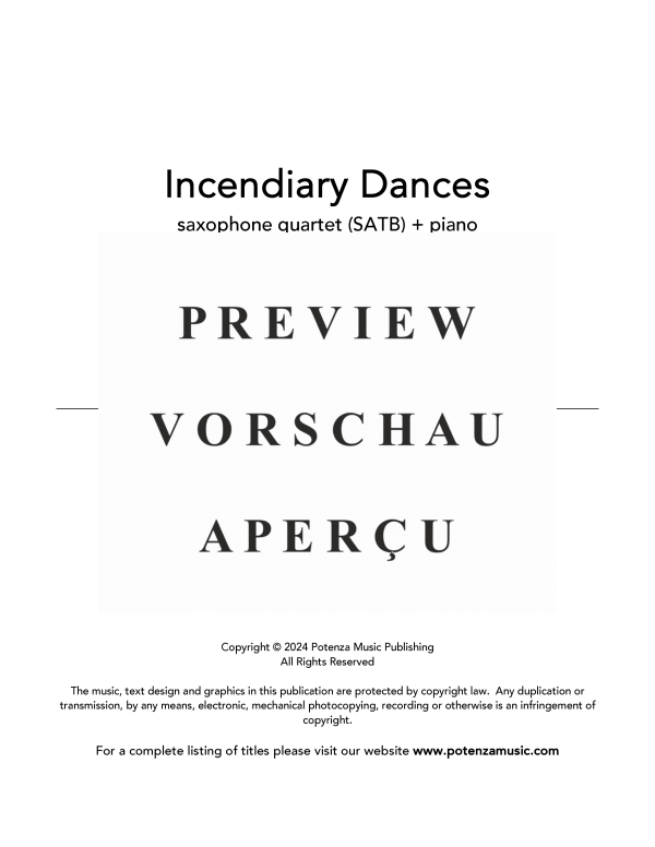 gallery: Incendiary Devices, , (Saxophon Quartett und Klavier)