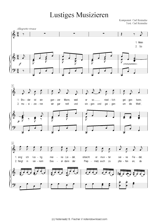 Product picture to: Lustiges Musizieren Carl Reinecke / Carl Reinecke