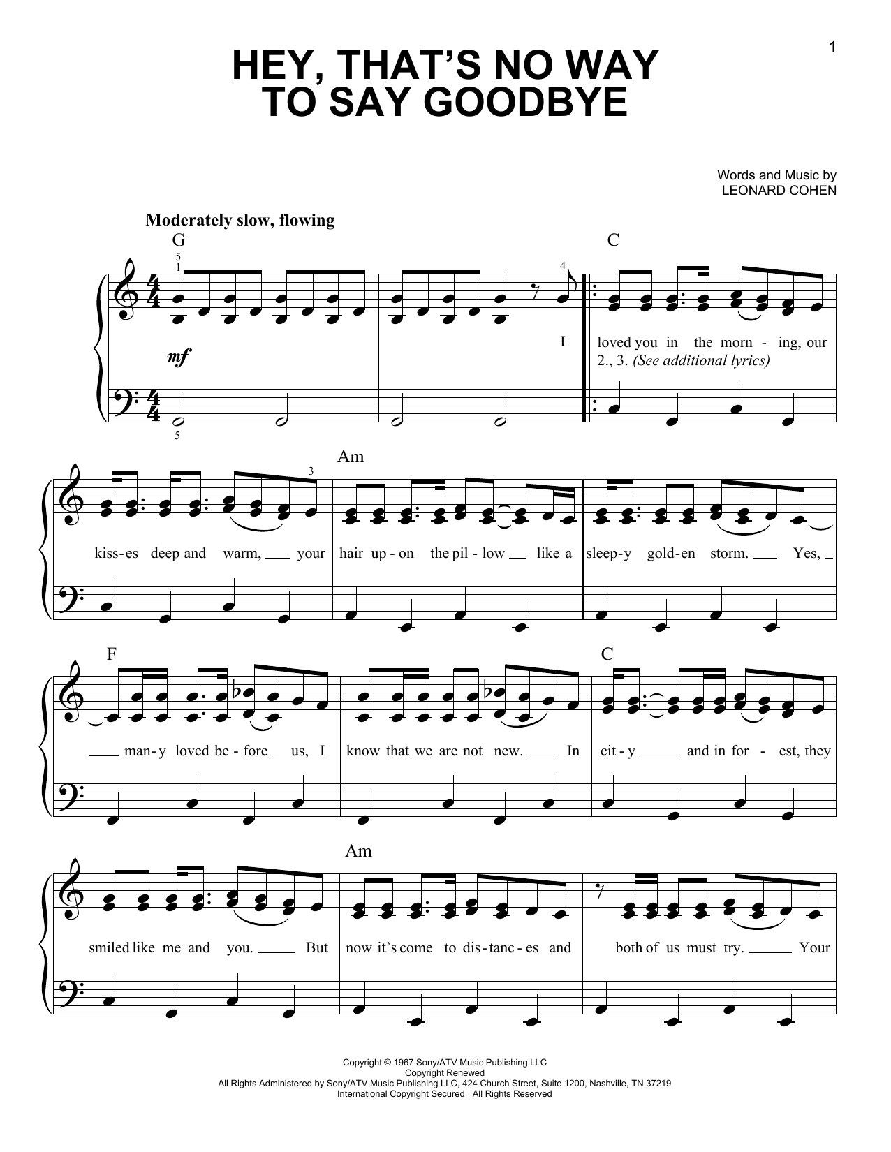 Produktbild zu: Hey, That's No Way To Say Goodbye