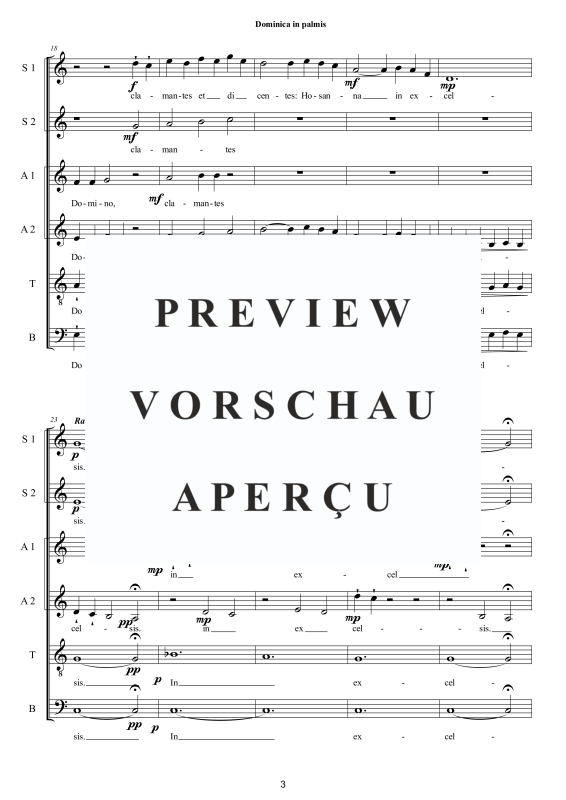 Produktgalerie: Seite 4 von 11 Dominica in palmis – Osterantiphon, , Gemischter Chor SSAATB