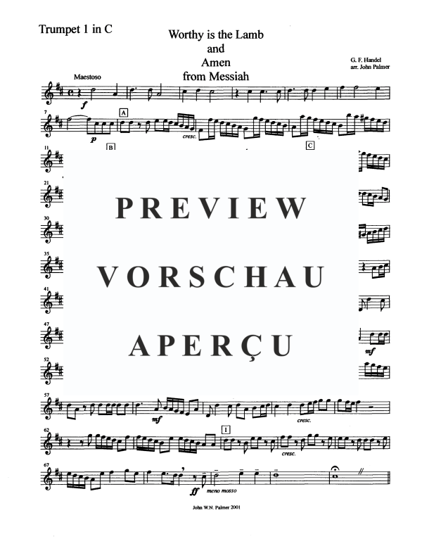 Produktgalerie: Seite 11 von 11 Worthy is the Lamb and Amen, , Blechbläser Quintett