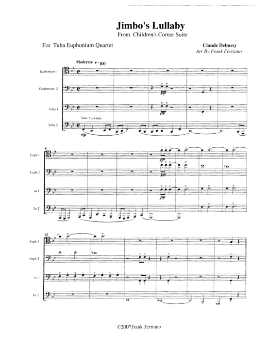 Product picture to: Jimbo´s Lullaby Claude Debussy