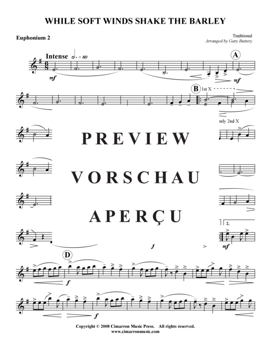 Product gallery: Page 12 of 17 While Soft Winds Shake the Barley , , (Tuba Quartet: 2x Baritone, 2xTuba)