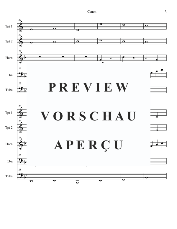 Produktgalerie: Seite 5 von 11 Canon, , Blechbläserquintett