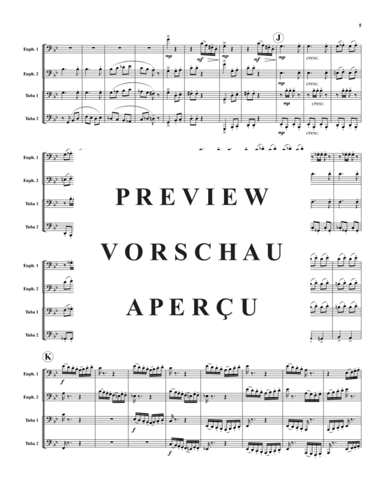 Product gallery: Page 6 of 21 March Militaire Francaise , , (Tuba Quartet: 2x Baritone, 2xTuba)