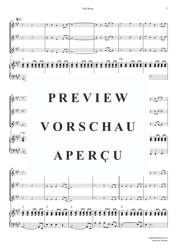 Produktgalerie: Seite 4 von 11 Hoch im Norden, Santiano, (Violinen Trio + Klavier)