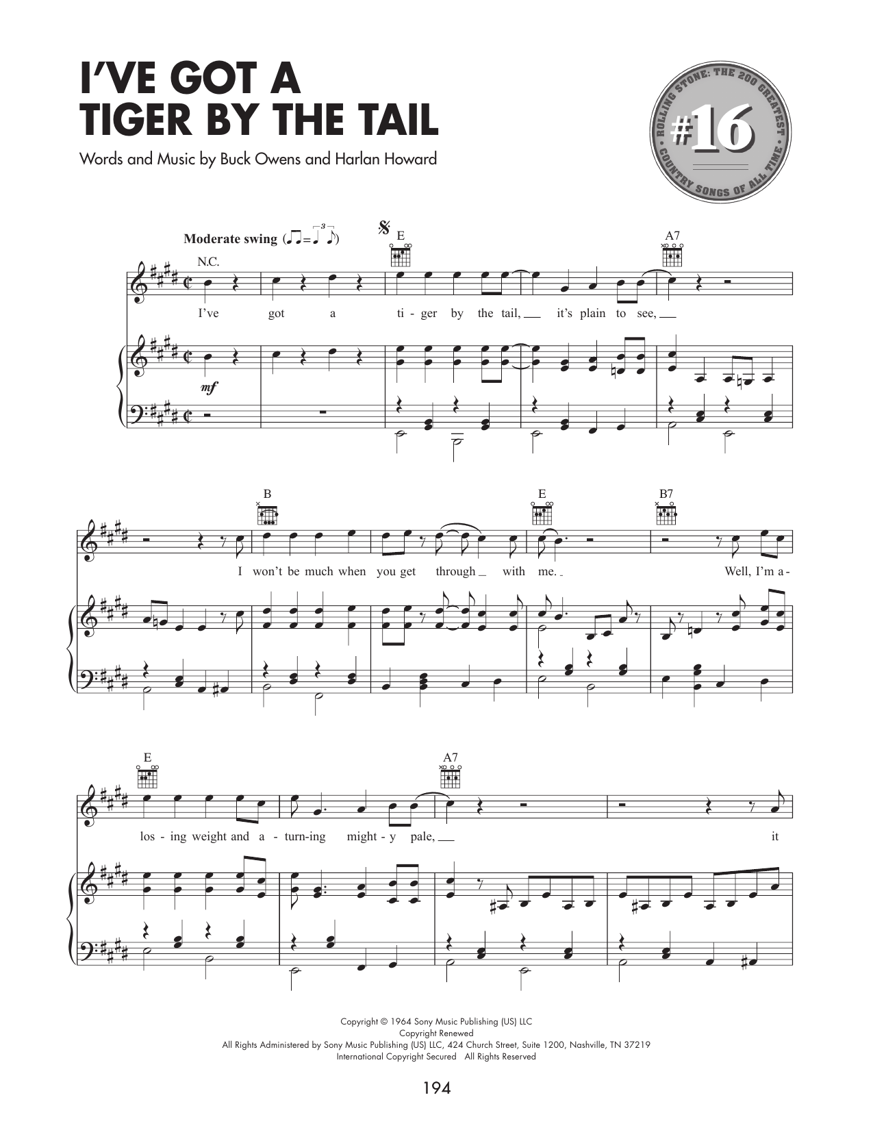 Produktbild zu: I've Got A Tiger By The Tail