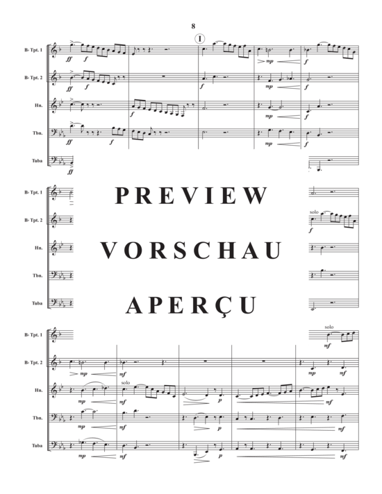 Produktgalerie: Seite 10 von 21 Fantasia in E-Flat , , (Blechbläser Quintett)