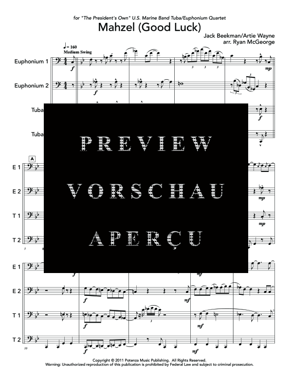 Product gallery: Page 5 of 11 Mahzel, , (Tuba Quartett EETT)