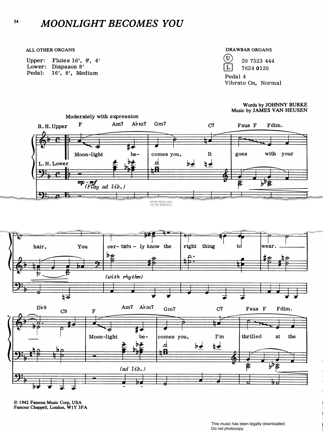 Product gallery: Page 1 of 1 Moonlight Becomes You, James Van Heusen