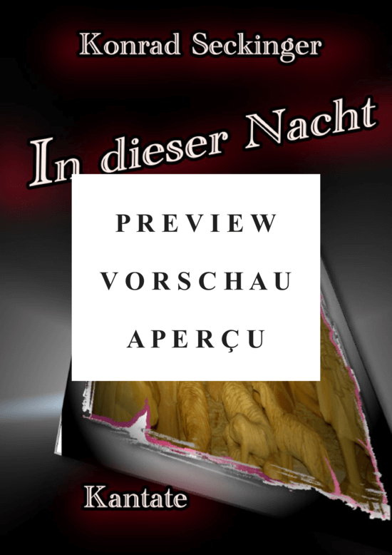 Product gallery: Page 2 of 5 In dieser Nacht, Cello + Kontrabass , , (soprano, tenor, oboe, strings, choir + organ)