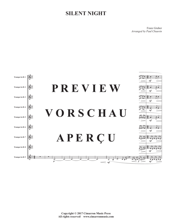 gallery: Stille Nacht (Silent Night) , ,  (Trompeten Ensemble 1-9 Trompeten)