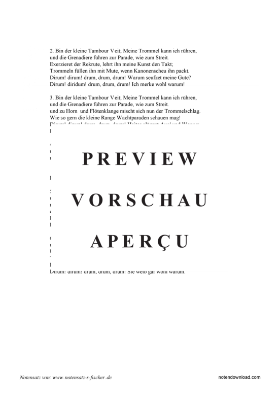 Product gallery: Page 4 of 4 Bin der kleine Tambour Veit , , Piano and Voice