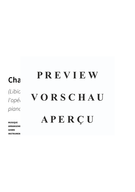 Produktgalerie: Seite 3 von 6 Chanson à boire - (Libiamo ne´ lieti calici) Brindisi extrait de l´opéra La traviata - version simplifiée pour piano, , Klavier Solo