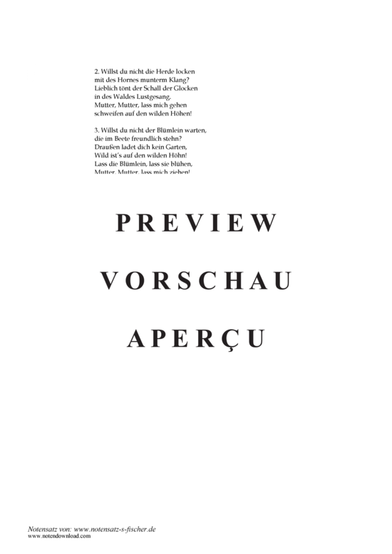 Product gallery: Page 5 of 5 Der Alpenjäger , , Piano and Voice