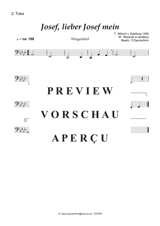 Product gallery: Page 4 of 4 Josef, lieber Josef mein , , (Tuba Duet)