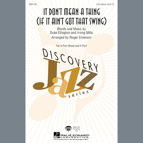 cover: It Don't Mean A Thing (If It Ain't Got That Swing), Roger Emerson, Chor