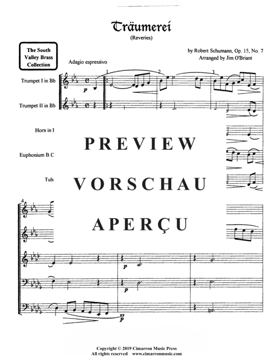 Produktgalerie: Seite 4 von 13 Traumerei , , (Blechbläser Quintett)