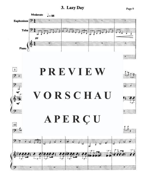 Produktgalerie: Seite 11 von 11 Vignettes - 5 Movements, , Euphonium, Tuba und Klavier