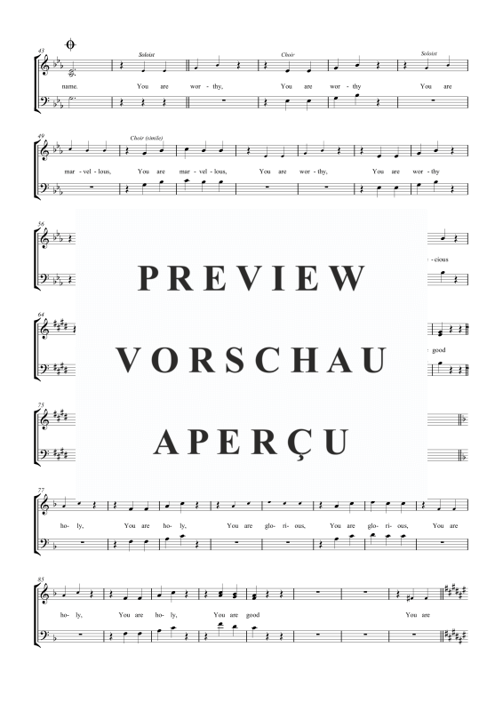 gallery: Lord You Are Good, , Gemischter Chor SAB, Solo und Klavier