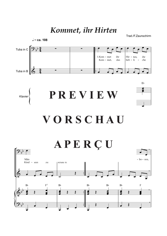 Product gallery: Page 2 of 6 Kommet ihr Hirten , , (tuba + piano)