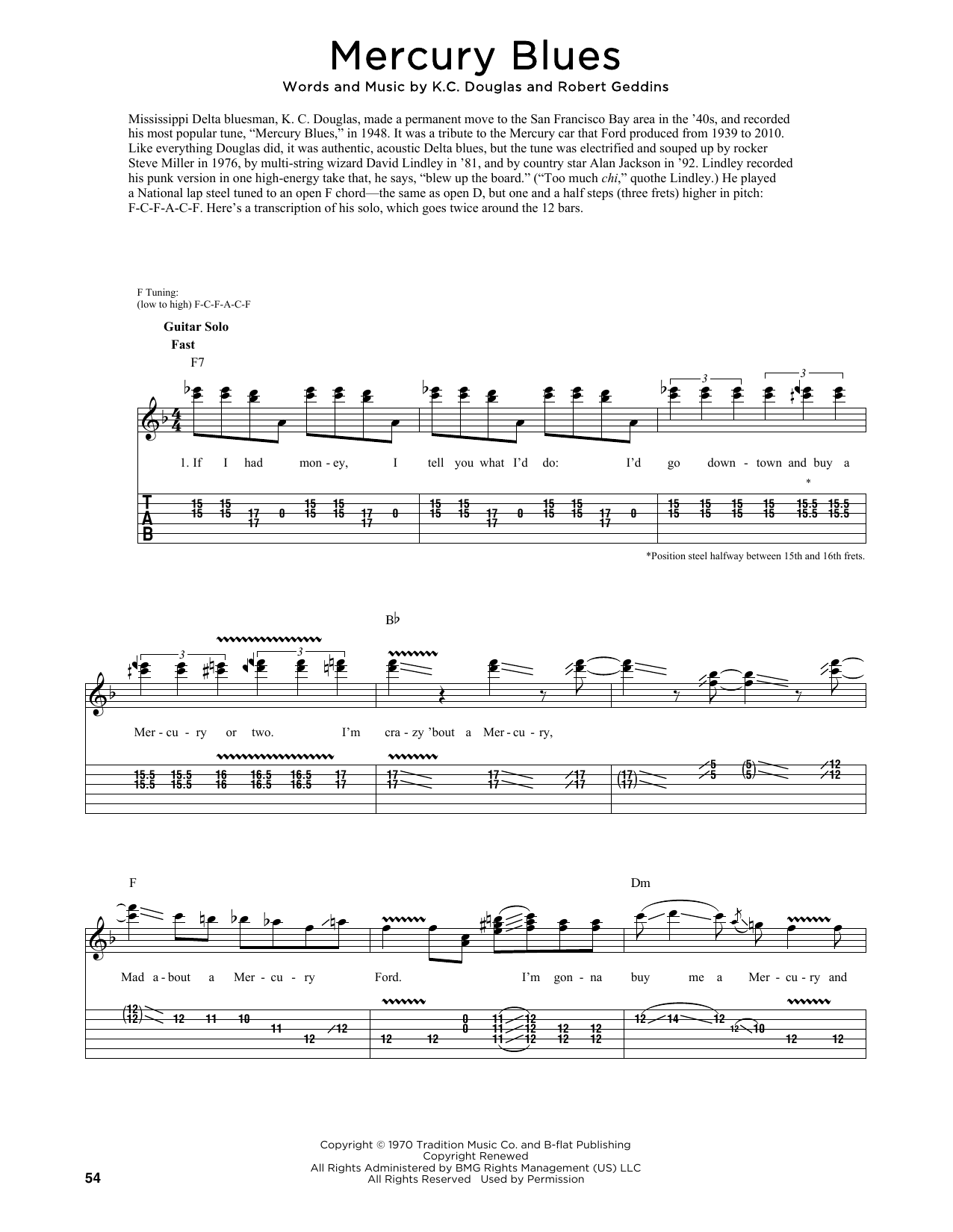 Produktbild zu: Mercury Blues