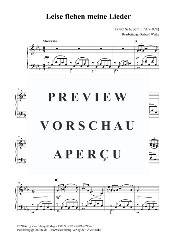 gallery: Leise flehen meine Lieder, Weihe, Gerhard, Klavier Solo