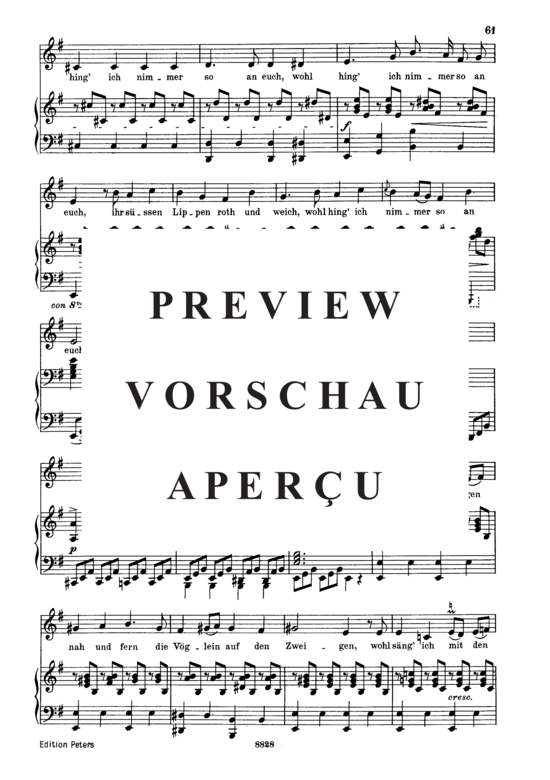 Product gallery: Page 6 of 10 Im Walde D.834, , Low Voice and Piano