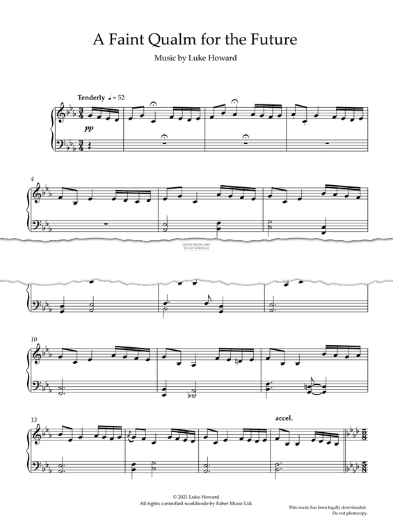 Produktgalerie: Seite 1 von 1 A Faint Qualm For The Future, Luke Howard, Klavier