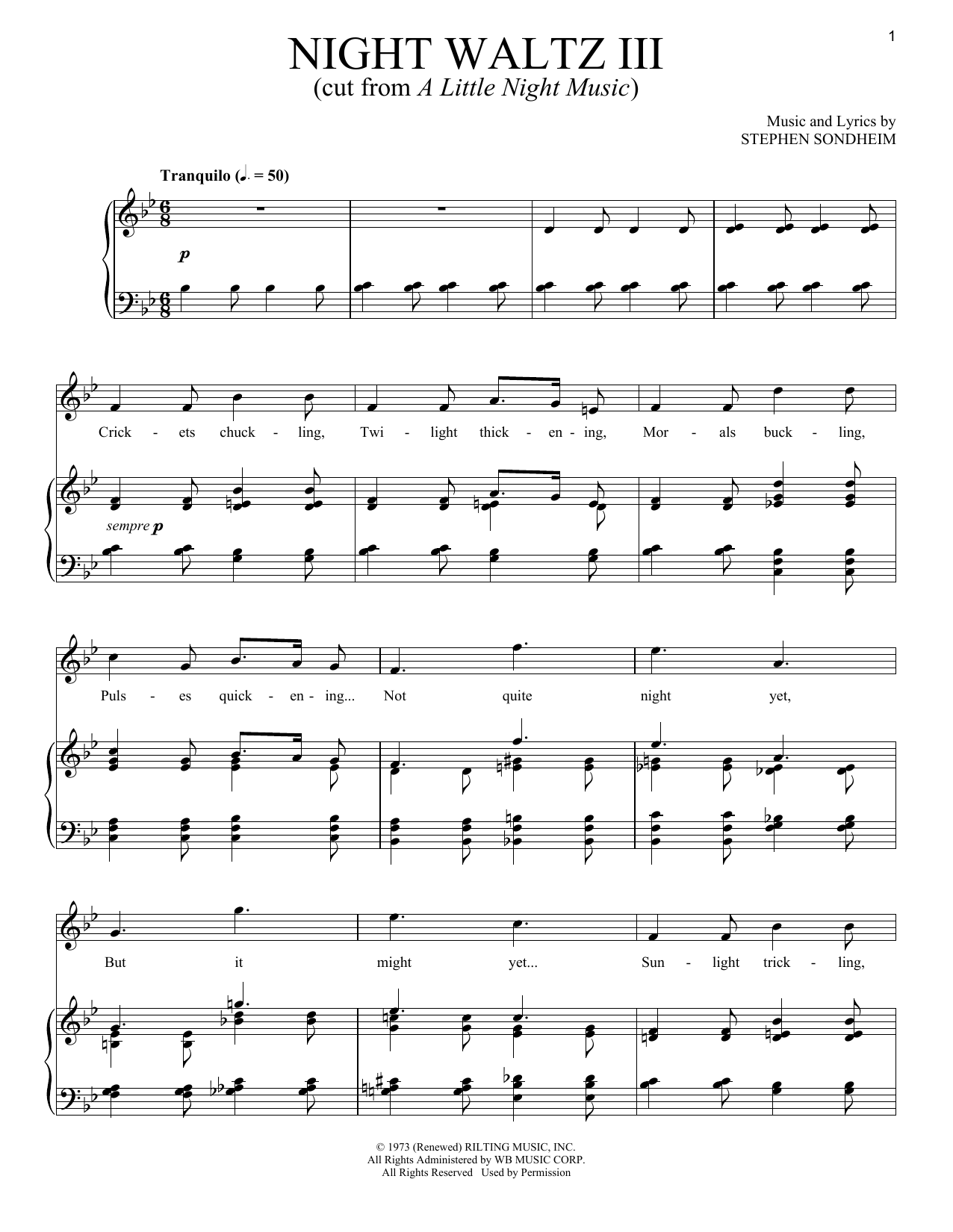 Produktbild zu: Night Waltz III