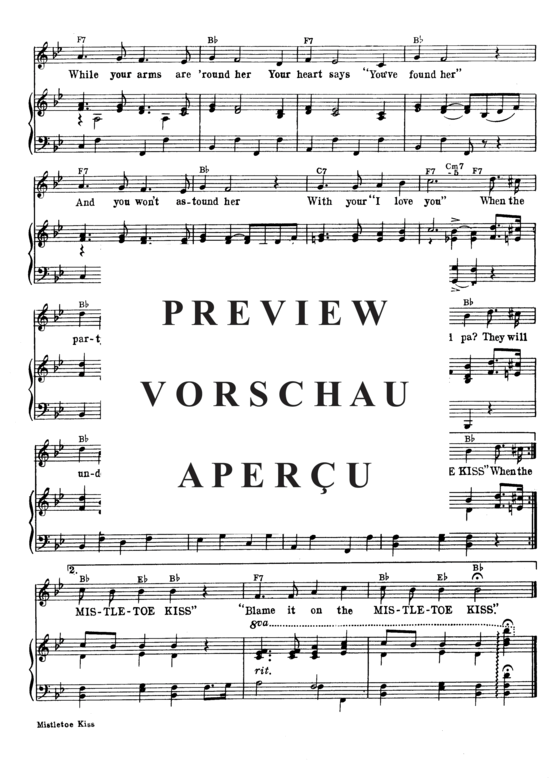 Produktgalerie: Seite 4 von 8 The Mistletoe Kiss , Popular Standard, Klavier und Gesang