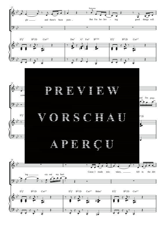 gallery: God Gives Back, , Gemischter Chor SAM/Solo opt. und Klavier