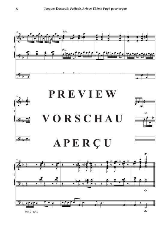 Product gallery: Page 7 of 21 Prélude, Aria et Thème Fugé , , (Orgel Solo)
