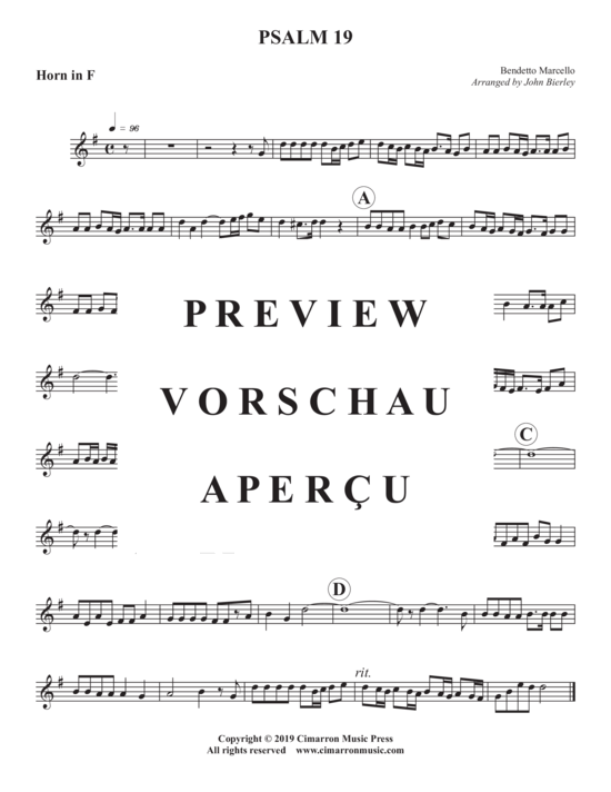 gallery: Psalm 19 , , (Blechbläser Quintett)