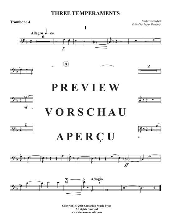 Product gallery: Page 17 of 19 Three Temperaments , , (Trombone Quartet)