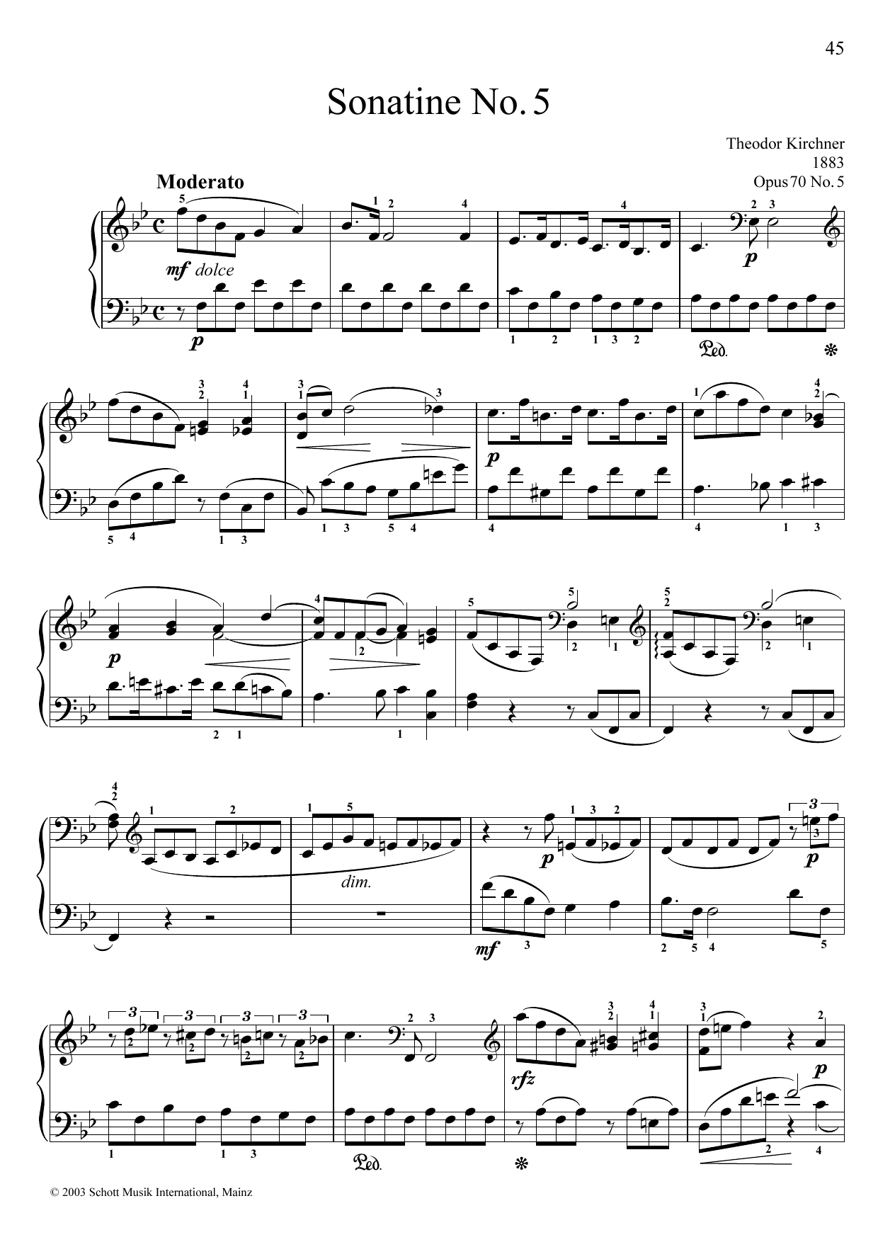 Product gallery: Page 1 of 1 Sonatina No. 5, Theodor Kirchner