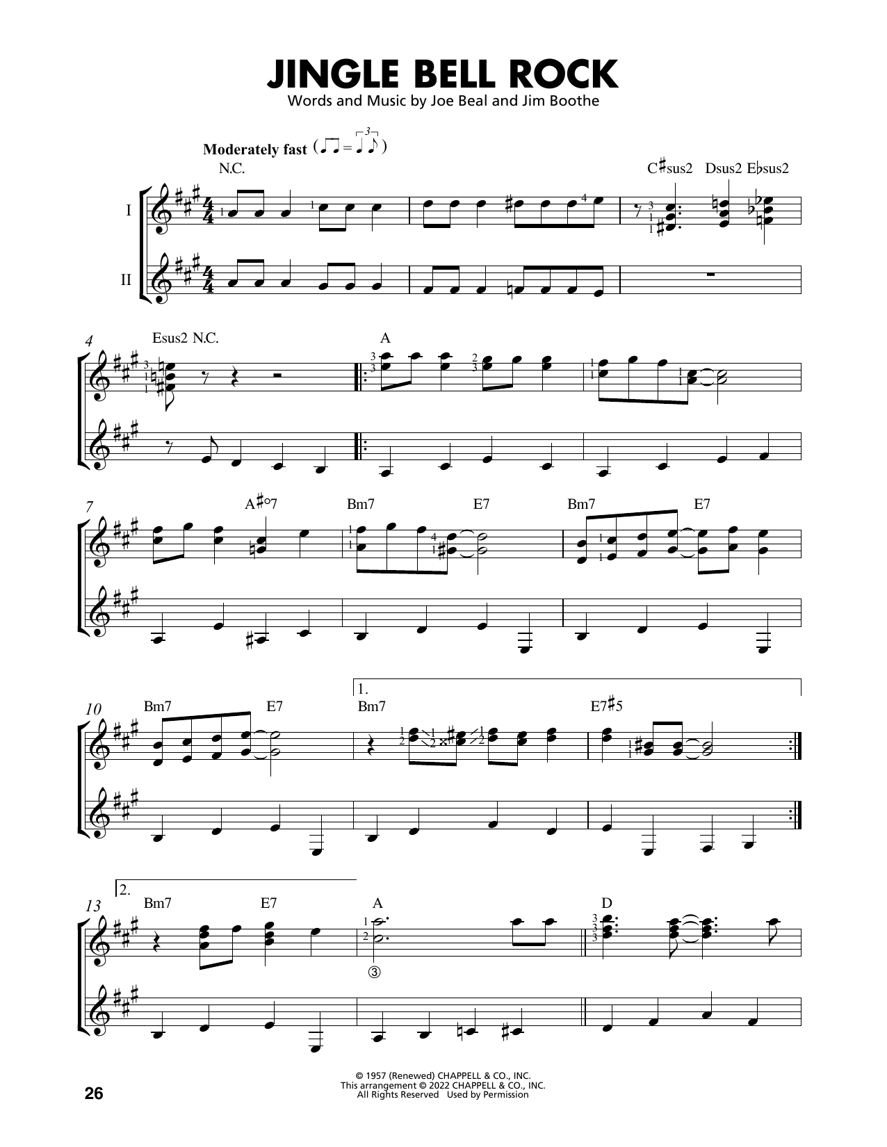 Produktbild zu: Jingle Bell Rock (arr. Mark Phillips)