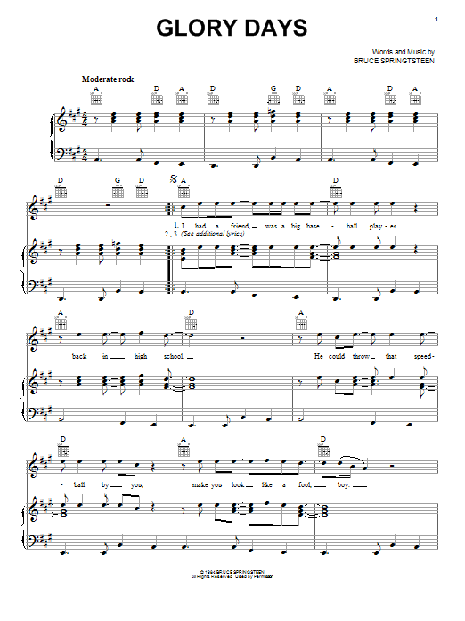 Produktbild zu:  Glory Days - Bruce Springsteen