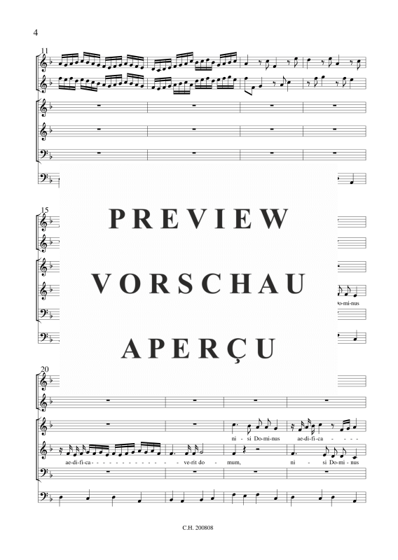 gallery: Nisi Dominus , , (Gemischtes Ensemble SAB, 2x Violine und BC)