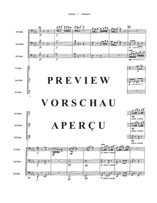 Produktgalerie: Seite 9 von 21 Declarations , , (Tuba Ensemble EEETTT)