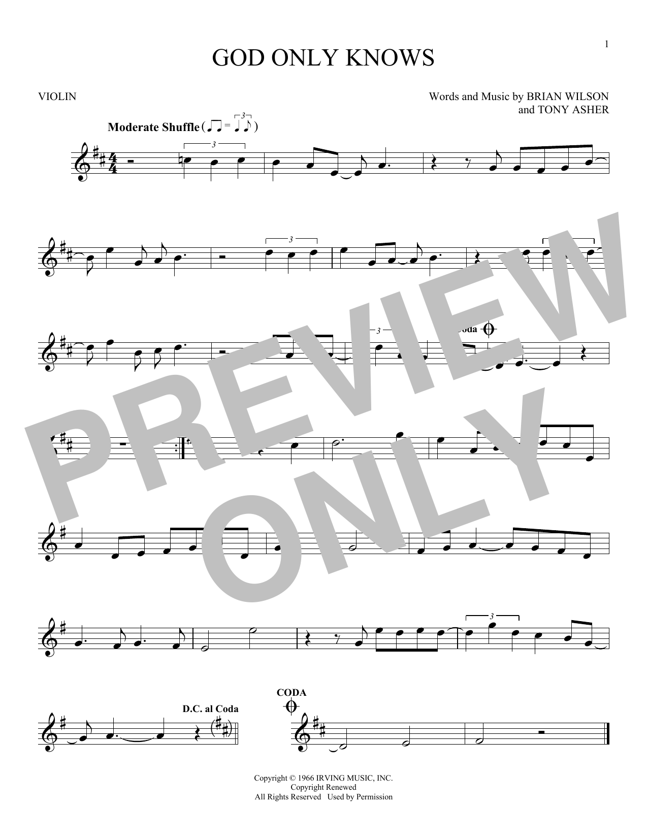 Product gallery: Page 1 of 1 God Only Knows, The Beach Boys