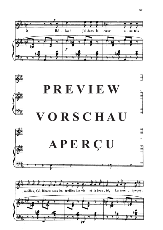 Product gallery: Page 3 of 6 Tristesse Op. 6 No.2, , Medium Voice and Piano