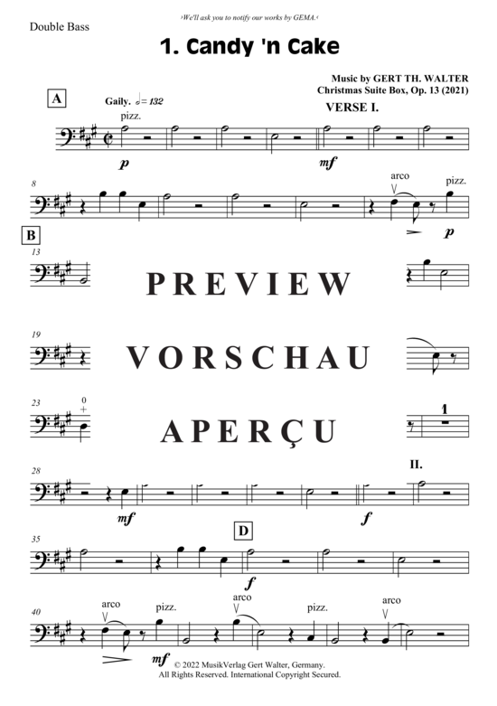 Produktgalerie: Seite 2 von 21 Christmas Suite Box , , (Stimmenauszug Kontrabass)