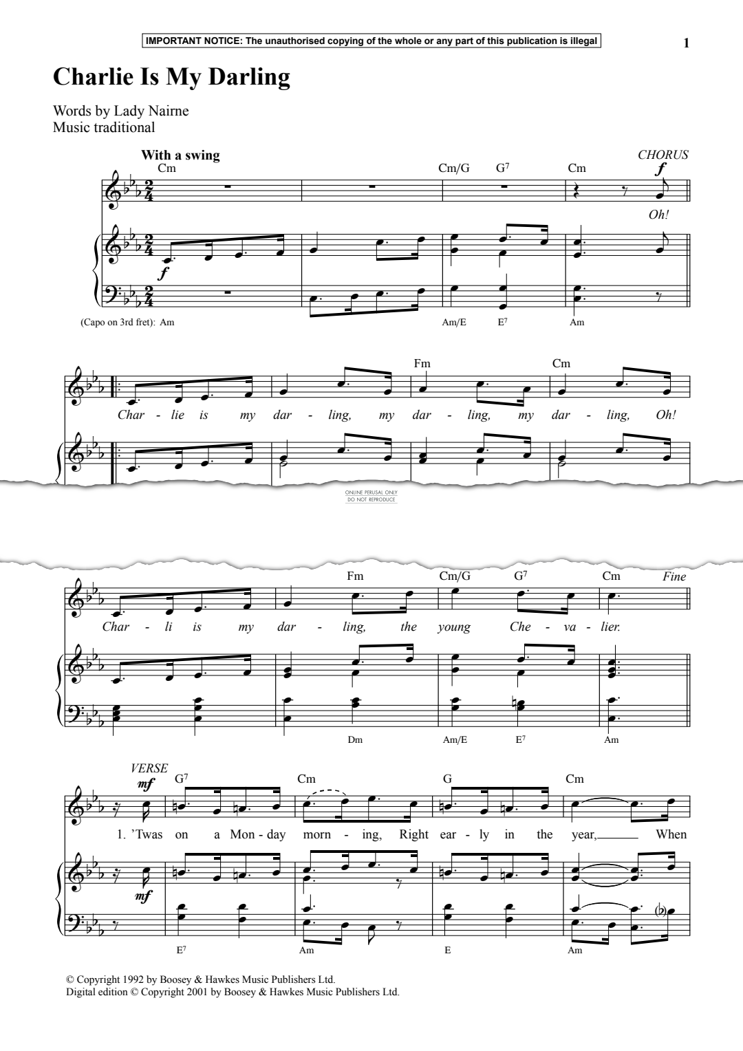 Produktgalerie: Seite 1 von 1 Charlie Is My Darling, Traditional, Gesang, Klavier